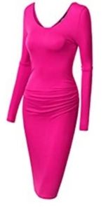 Midi long sleeve dress